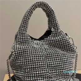 Designer-Brand Designer Bag Women's aw Fashion Crossbody Bags Shoulder Bag Super Flash bing mini Full Diamond Chain Bucket Bag size 15X13cm