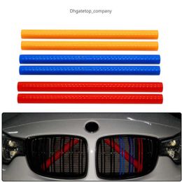 For BMW F10 f11 F02 F30 F32 3 4 5 7 Series Sport Style Front Grille Trim Strips 2 Pcs Strip Cover Frame Car Decorations Stickers