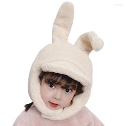 Hair Accessories Winter Baby Hat Fashion Erect Ears Hats For Girls Boys Soft Polar Fleece Cap Kids Outdoor Warm Toddler