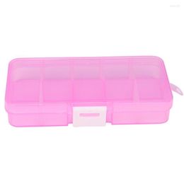 Storage Boxes Large Clear Bags For 10 Box Adjustable Slots Organiser Jewellery Craft Case Bead Long Plastic Containers