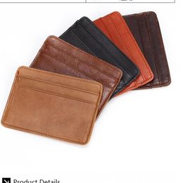 Card Holders Paris style luxury designer classic famous men women famous genuine leather mini wallet235Q