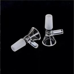 Hookah pipes Glass Bowls Piece Smoking Dry Herb Tobacco Funnel Joint Adaptor For Water Bong Dab Rig