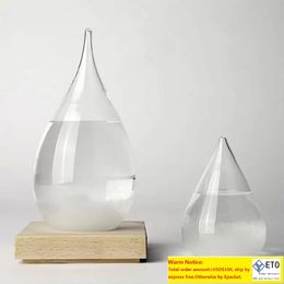 Weather Forecast Crystal Tempo Drops Water Shape Storm Glass Weather Predictor Bottle Christmas Craft Arts Gifts