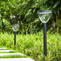Lawn Lights LED Solar Panel Decorative Garden Lamps Outdoor Waterproof Home Villa Light Super Bright High Pole Street L
