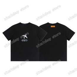 xinxinbuy Men designer Tee t shirt france Paris letters Aircraft print short sleeve cotton women white black green XS-L