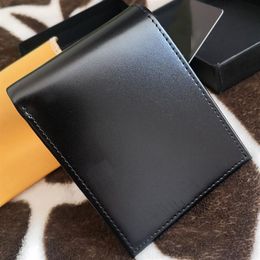 Fashion Design Men Wallets Leather Money Bags ID Card Holder Wallet 6-8 Slots Black and Red Real Leather Cabinet202q
