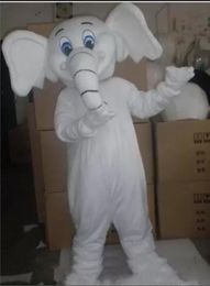 Factory Outlets hot Halloween White Elephant Mascot Costume High Quality Cartoon Animal Anime theme character Christmas Carnival Fancy