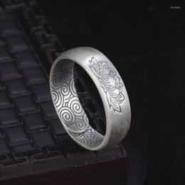 Cluster Rings China-Chic Ring Female Lotus Opening Retro Xiangyun Index Finger Male Personality Couple