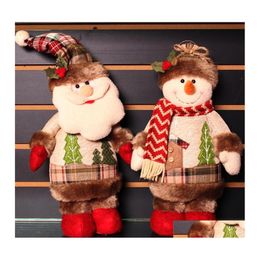 Christmas Decorations Santa Claus Snowman Dolls Navidad Figurine For Home Year Enfeites De Natal Merry Drop Delivery Garden Festive Otw3O