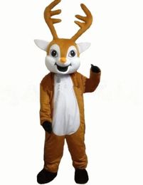 Christmas deer Mascot reindeer mascot costume Fancy Dress Sika deer Cartoon Character costume for Halloween elk performance