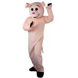 High quality hot Pink pig Mascot costumes for adults circus christmas Halloween Outfit Fancy Dress Suit