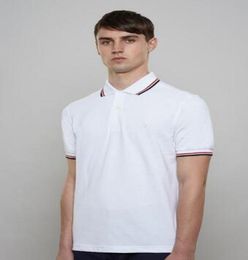 Fred Mens Casual Casual Camisa Londres Britis Perry Algod￣o Camisetas Camisetas de Manga Curta Camisas de Polo de Lazer de Lazer