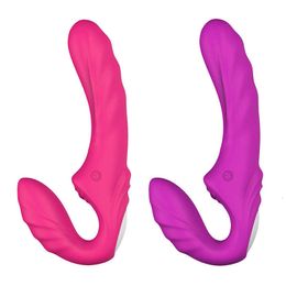 sex toy massager Electric vibrator double head motor strong shock AV stick USB charging G-point masturbation adult fun products