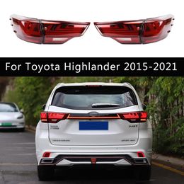 Car Taillights Assembly Brake Reverse Parking Lights For Toyota Highlander LED Tail Light Rear Lamp Lighting Accessories