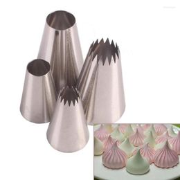 Baking Tools 3pcs Set Russian Icing Piping Pastry Nozzle Tips Cakes Decoration Stainless Steel Nozzles Cupcake