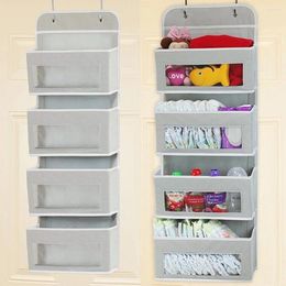 Storage Boxes Organizer Hanging Pocket Drawer Clothes Clothing The Wardrobe Door Home Supplies Accessories Closet Cabinet Behind E9X9