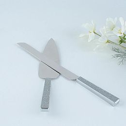 Dinnerware Sets Personalised Gold 2Pcs/Set Box Wedding Cake Knife Shovel SetCake Cutter Set Christmas Gift Party Decor