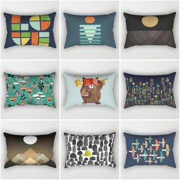 Pillow Decorative Home Throw Pillows Case For Sofa Cover Nordic 40x60cm 30 50cm30x50 Abstract Geometric Creative Ins Style Grey