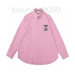 Men's Casual Shirts designer 2022 Summer New G Embroidery Letter Pattern and Women's Loose Versatile Shirt JSUV