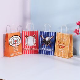 Gift Wrap 6pcs/lot Soccer Party Favours Football/Basketball/Baseball Candy Bags Boys Birthday S Football Theme