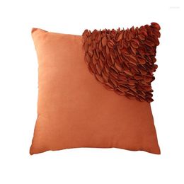 Pillow Suede Pillowcase 45X45CM Handmade Three-dimensional Craft Sofa Living Room Bedroom Cover
