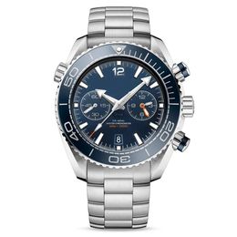 u1 mens watches full stainless steel japan vk64 quartz movement 5atm waterproof chronograph wristwatch montre de luxe216y