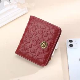 Genuine leather short style women designer wallets lady cowhide fashion casual coin zero card purses no4702648