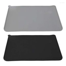 Dog Car Seat Covers Pet Feeding Mat Drinking Pad Silicone Safe Easy To Clean High Temperature Resistant For Home Cats