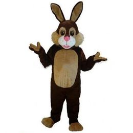 Brown Rabbit Mascot Costume Suits Party Game Dress Outfits Clothing Advertising Carnival Halloween Xmas Easter Festival