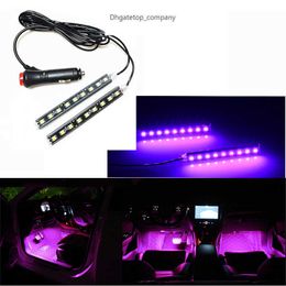 Car interior LED foot sole decoration light strip for Hyundai ix35 iX45 iX25 i20 i30 Sonata Verna Solaris Elantra Accent