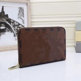 ZIPPY WALLET VERTICAL most stylish way to carry around money cards coins famous designer men leather purse card holder long busine227b