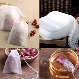 Fashion Hot vacío Bolsas de té de té Bags String Heal Filter Filter Bagbag 5.5 x 7cm para Herb Té suelto C1216