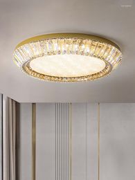 Ceiling Lights Art Deco Gallery Office Round Crystal Light LED Sunflower Luminaire Bar Lighting Parlour Study Home Surface Lamp