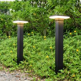 40/60CM Outdoor Garden LED Lawn Lamp Waterproof Aluminium Pathway Bollards Light Villa Patio Walkway Landscape Pillar Lights