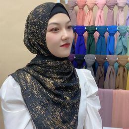 Ethnic Clothing 70 175CM Malaysia's Bronzing Scarf Headscarf Europe And The United States Can Be Used As Shawl Long Muslim Gauze