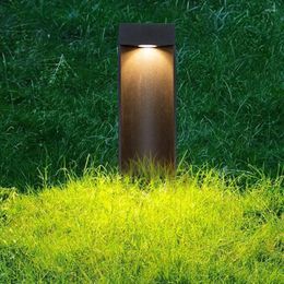 30/60CM Outdoor 10W LED Pillar Light Lawn Lamps Waterproof Aluminum Square Pathway Lamp Garden Landscape Bollard