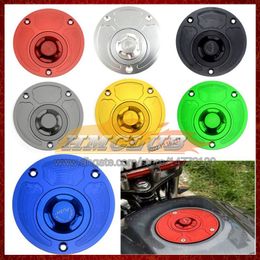 Motorcycle CNC Keyless Gas Cap Fuel Tank Caps Cover For YAMAHA Thundercat YZF 600R YZF600R 04 05 06 07 2004 2005 2006 2007 Quick Release Open Aluminium Fuel Filler Cover