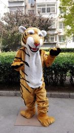 Plush Tiger Mascot Costume Halloween Suits Party Game Dress Outfits Clothing Advertising Carnival Xmas Easter Festival
