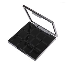 Storage Bottles 12 Grids Empty Cosmetics Dish DIY Blusher Glitter Eyeshadow Palette Eye Makeup Dispensing Box For Women Girls Beginners