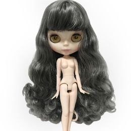Blythe 17 Action Boll Dolls Nude Body Cambia una varietà di stili Curly Short Short Dritti personalizzabili COLORE2842