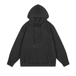 Men's Hoodies Sweatshirts Autumn and winter sports leisure terry plush sweater hooded print men's and women's loose coat