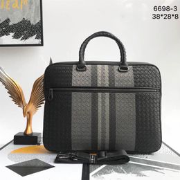 Luxury mens bags laptop bag men briefcase Genuine leather high quality handbags Size 38 28 8CM Model 6698235R