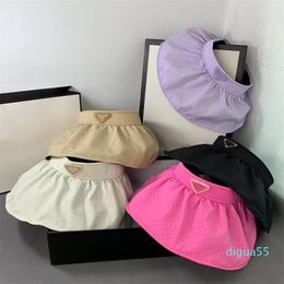 Visors Designer Sun Hats Women Large Wide Brim UV Protection Summer Outdoor