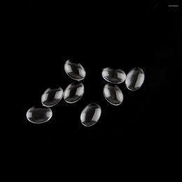 Chandelier Crystal 50Pcs/Lot 18 25mm Transparent Flat Clear Oval Shape Domed Magnifying Glass Cabochon Inserts Tray Pendants Cover DIY
