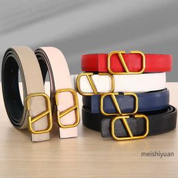 Fashion Women Designer Belt Classic Vintage Letter Buckle Men Leather Slim Waist Wide 2.5cm Decorative Style Dress Business Casual Belt