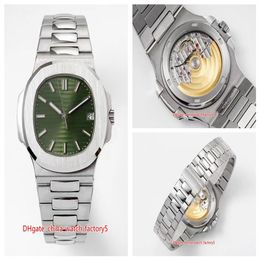 BF Maker Perfect Version Watches 40 5mm 5711 1A-011 Green Dial Calendar 904 Steel CAL 324 S C Movement Mechanical Automatic Mens W228T