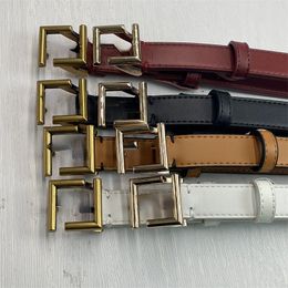 New Women's Thin Belt 2.5cm Leather Belts Smooth Buckle Skirt Accessories Wholesale
