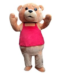 Teddy Bear Mascot Costume Suit Adult Halloween Funny Party