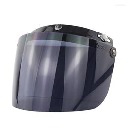 Motorcycle Helmets 652F Windproof 3-Snap Visor Lens Shield For Flip Up Down Open Face Anti Glaring Helmet Accessories