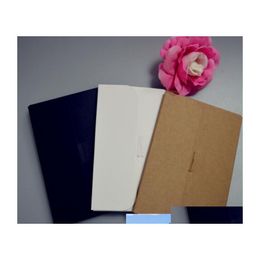 Gift Wrap 20Pcs Folding Kraft Paper Black/White Postcard Greeting Card Envelope Invitation Packaging Boxes High Quality Drop Deliver Ot4Q0